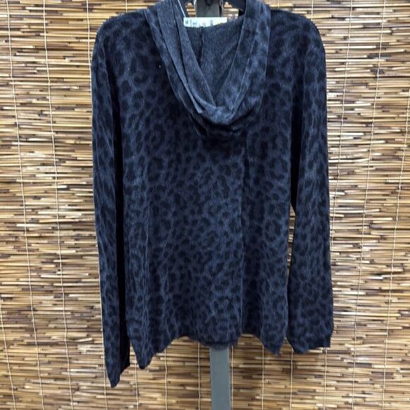 INC Mens Cashmere Blend Animal Print Hooded Sweater Size L - Picture 3 of 3